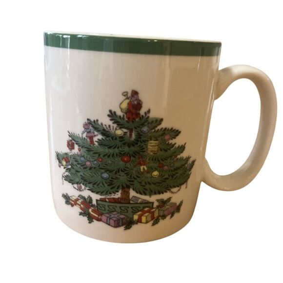 Spode Christmas Tree Coffee Cups Mugs Set of 3 S3324-A24 Holiday - Picture 2 of 8